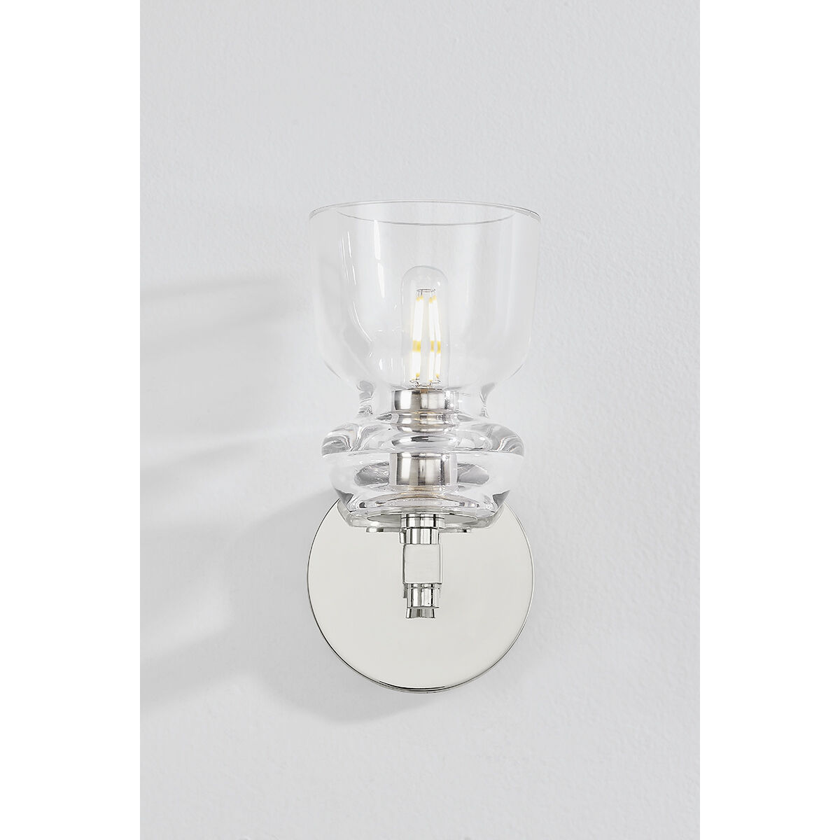 Trey 1 Light 4.75 inch Polished Nickel Wall Sconce Wall Light